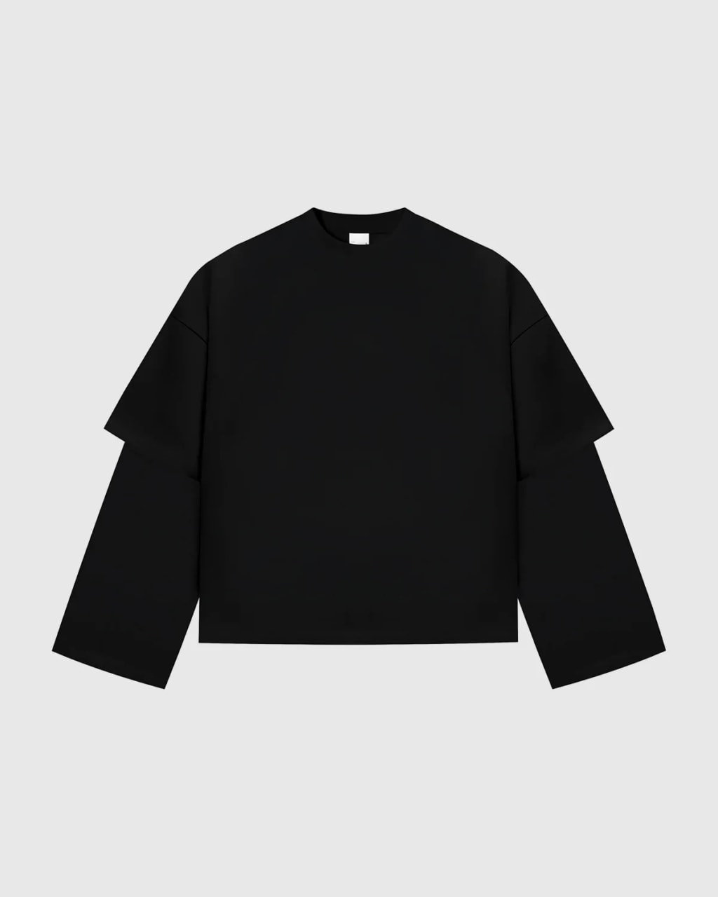 Double Longsleeve Tee — Black