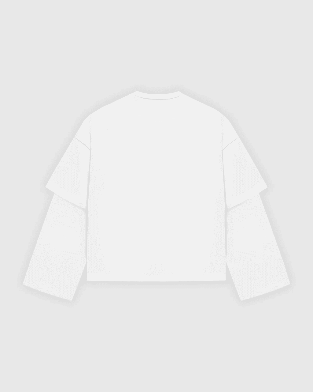 Double Longsleeve Tee — White 2